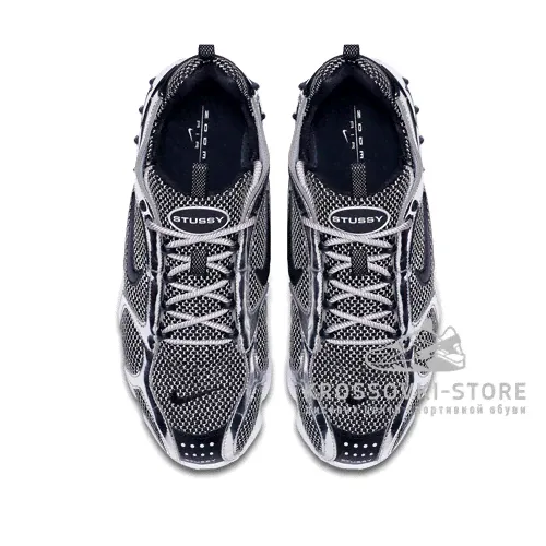 Унисекс Nike Air Zoom Spiridon Caged x Stussy Pure Platinum/Black/White-4