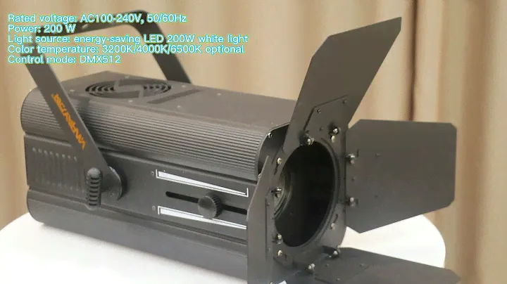 200W Fresnel led Spot Light manual zoom