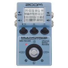 Zoom MS-70CDR компактная мульти педаль эффектов для электрогитары/Хорус/Дилей/Ревер/Без БП