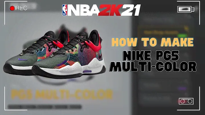 Nike PG5 MULTI-COLOR !!!!! NBA2K21 SHOE CREATOR TUTRIOAL