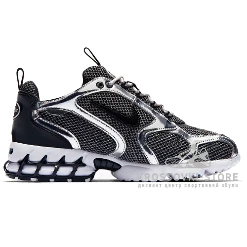 Унисекс Nike Air Zoom Spiridon Caged x Stussy Pure Platinum/Black/White-3
