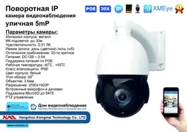 CSJ-NG4RT-53718 WiFi SD. IP камера 5MP PTZ ZOOM 20x V300+335