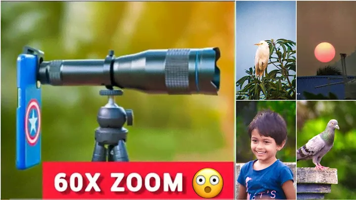 Apexel 60x Zoom Lens for mobile Camera | HD Super Telephoto Lens for Mobile