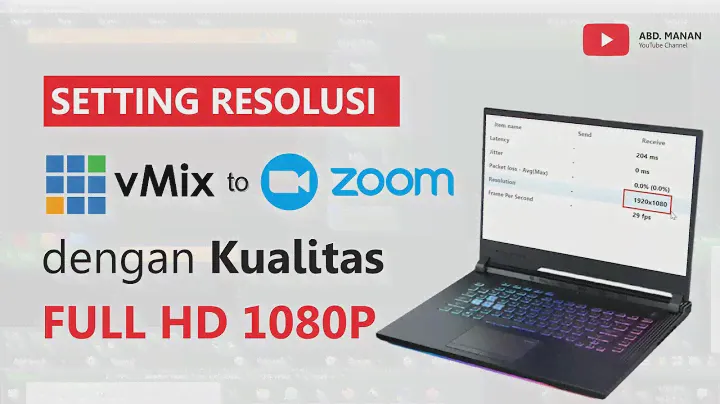 Setting Resolusi vMix to Zoom Kualitas FULL HD 1080P I Tutorial vMix