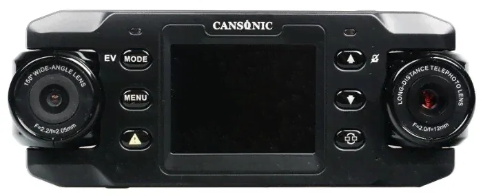 Видеорегистратор CANSONIC Z1 ZOOM GPS, 2 камеры, GPS, ГЛОНАСС черный-0