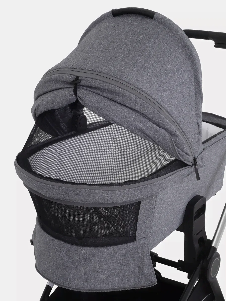 Коляска Mowbaby Zoom PU 2 в 1 RA086 цвет Silver Grey